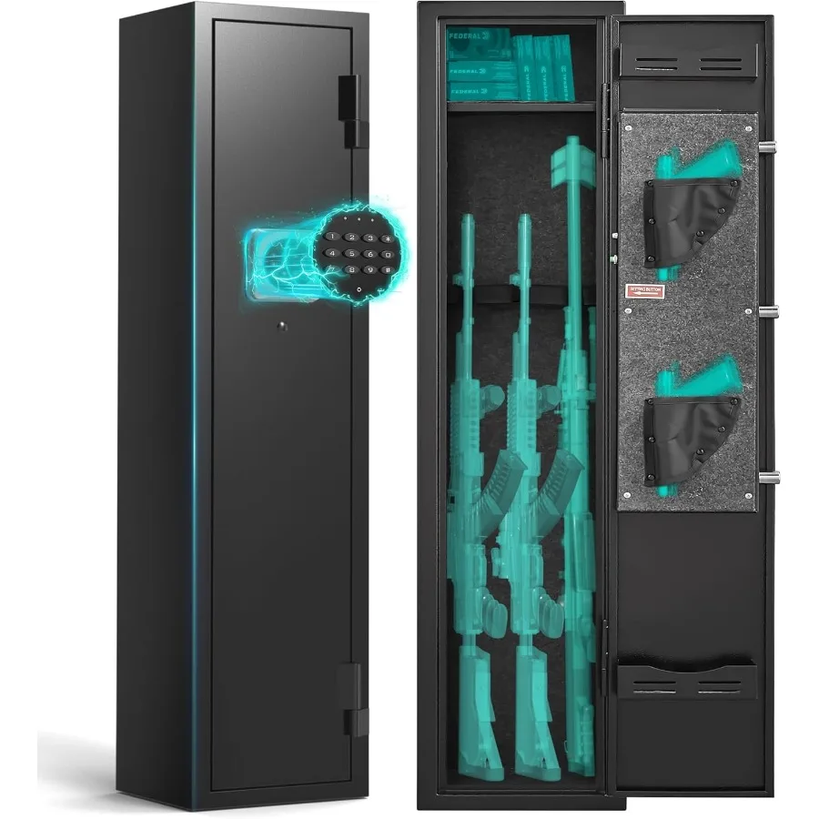 23 Gun Safes for Rifles and Pistols Storage Cabinets Designed for Firearms Safety with Alarm System and Mute Mode Shotgun Safe
23 Gun Safes for Rifles and Pistols Storage Cabinets Designed for Firearms Safety with Alarm System and Mute Mode Shotgun Safe