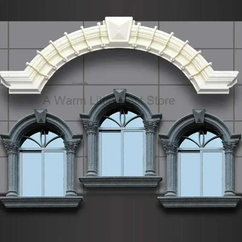 Creative Arched Arc Roman Column European Retro Window Molds Villa Garden Exterior Wall Building Home Cement Cast-in-place Model
Creative Arched Arc Roman Column European Retro Window Molds Villa Garden Exterior Wall Building Home Cement Cast-in-place Model