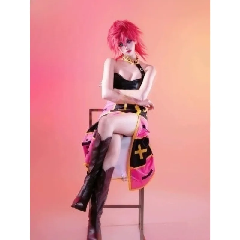 Trish Una Cosplay Costume Anime Pink Wig Underwear Dress Necklace Uniform Full Set for Women Halloween Carnival Performance
Trish Una Cosplay Costume Anime Pink Wig Underwear Dress Necklace Uniform Full Set for Women Halloween Carnival Performance