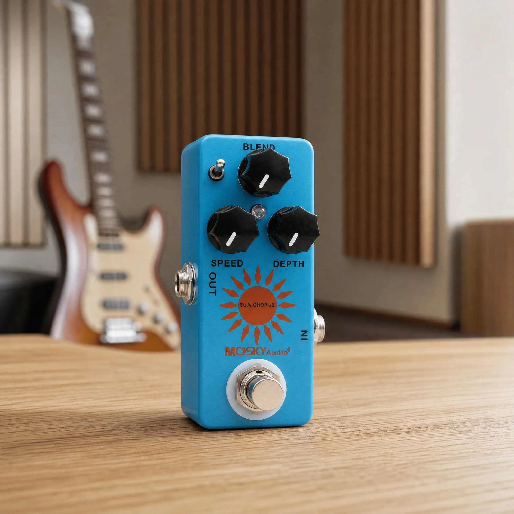 Mosky Audio Sun Chorus Mini Chorus Pedal Electric Guitar Effects with Speed Depth Blend Controls True Bypass 9V DC Warm Lush
Mosky Audio Sun Chorus Mini Chorus Pedal Electric Guitar Effects with Speed Depth Blend Controls True Bypass 9V DC Warm Lush