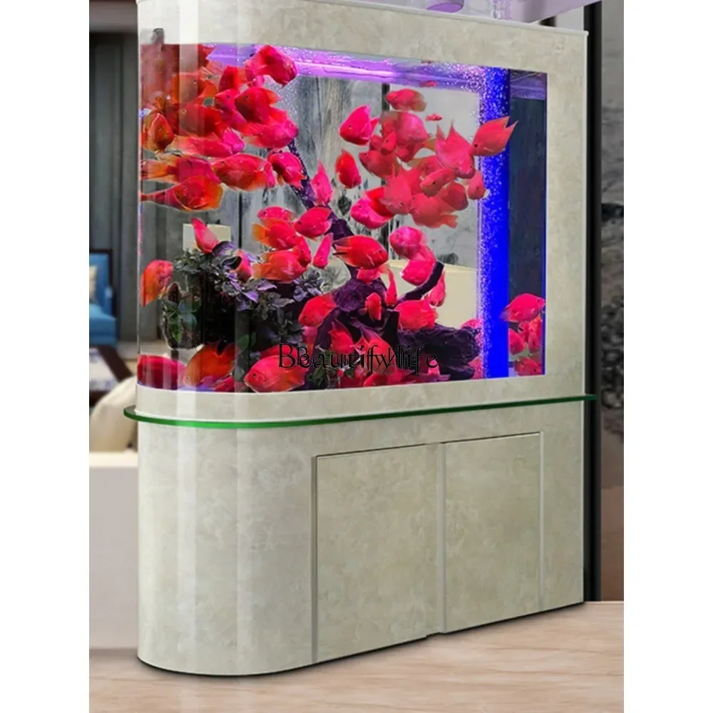 LD33Aquarium Change Water Ecological Glass Fish Tank Living Room Home Landing Large Fish Globe
LD33Aquarium Change Water Ecological Glass Fish Tank Living Room Home Landing Large Fish Globe