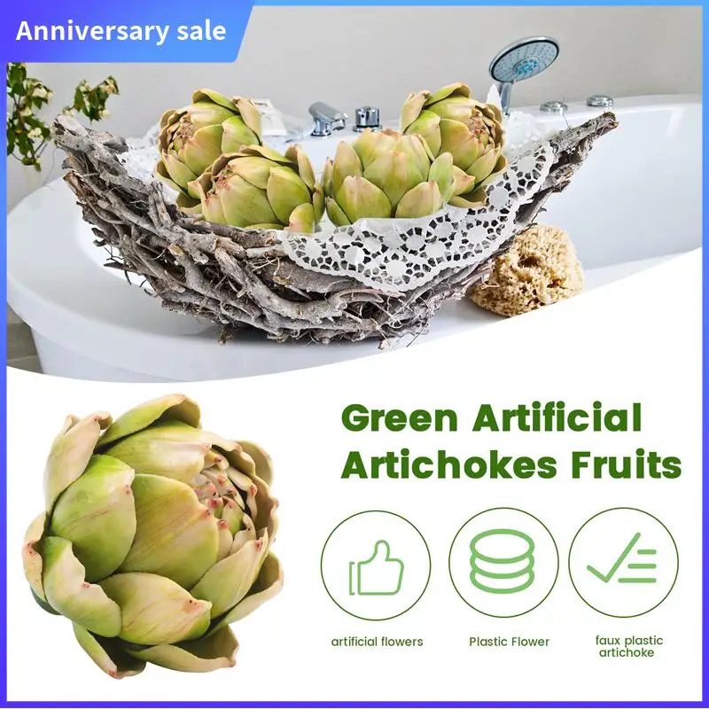 Green Artificial Artichokes Fruits - Fruits And Realistic Vegetables For Kitchen Bowl And Vase Filler Decorations Durable 4Pcs
Green Artificial Artichokes Fruits - Fruits And Realistic Vegetables For Kitchen Bowl And Vase Filler Decorations Durable 4Pcs
