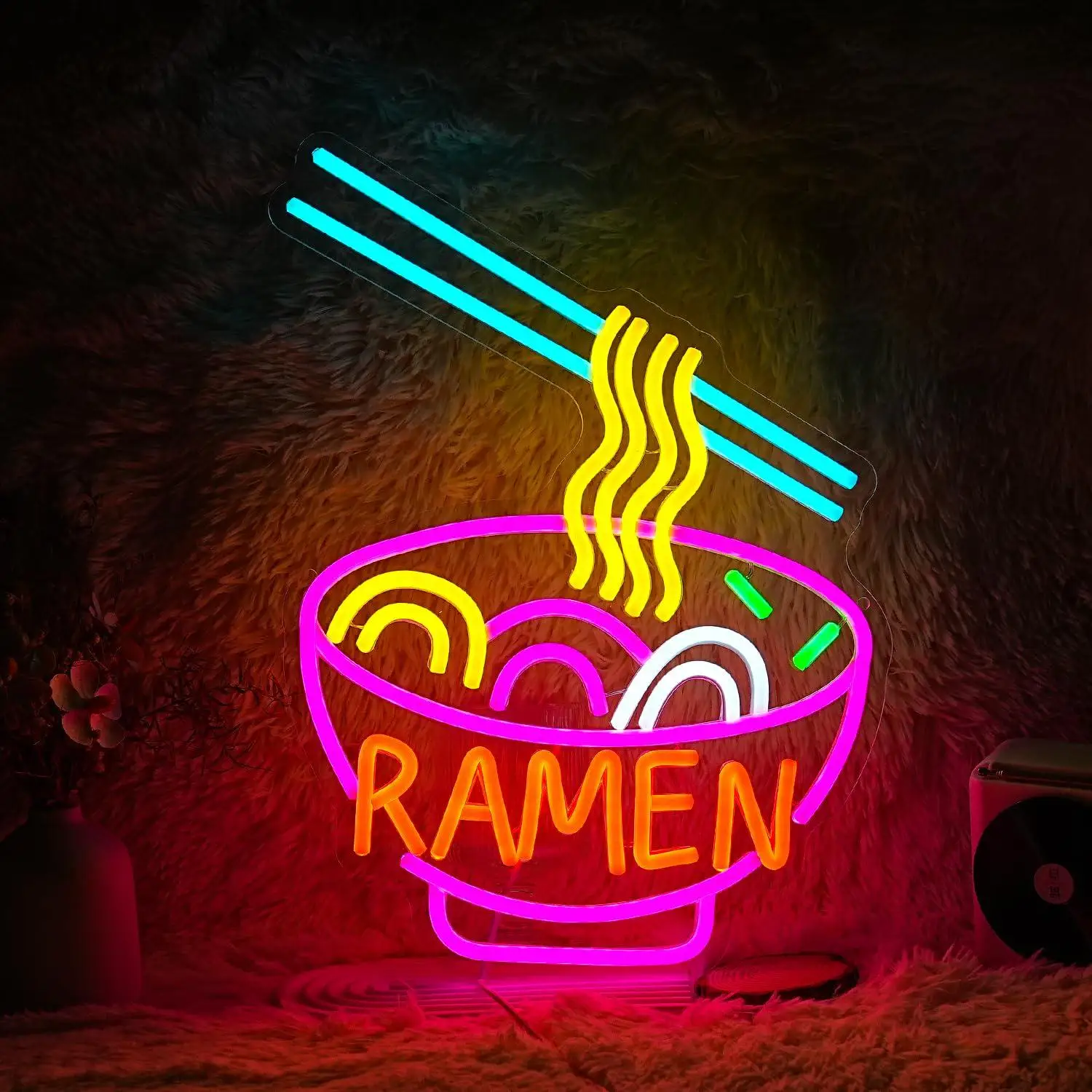 Ramen Neon Sign Noodle Dimmable LED Neon Light for Ramen Shop Resturant Dinning Room Kitchen Room Decor Business Led Signs Gifts
Ramen Neon Sign Noodle Dimmable LED Neon Light for Ramen Shop Resturant Dinning Room Kitchen Room Decor Business Led Signs Gifts
