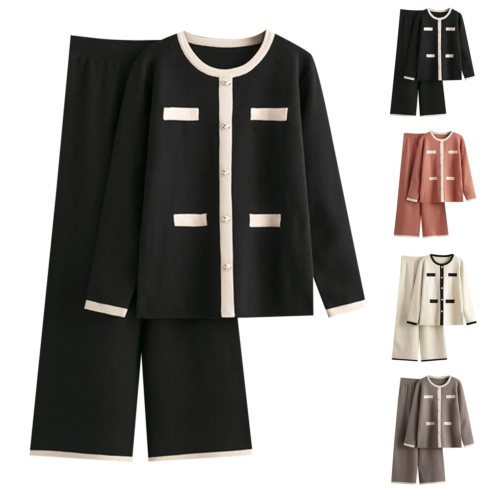Women Autumn And Winter Fashion Temperament Loose Casual High Neck Top And Wide Leg Women Tops vintage korean style clothes
Women Autumn And Winter Fashion Temperament Loose Casual High Neck Top And Wide Leg Women Tops vintage korean style clothes