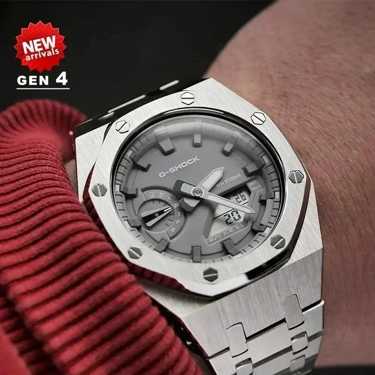 For G-SHOCK GA2100/GA2110 GAB2100 gen4 Stainless Steel Case Bezel Rubber Strap Replacement Mod Refit Kits Accessories Wholesales
For G-SHOCK GA2100/GA2110 GAB2100 gen4 Stainless Steel Case Bezel Rubber Strap Replacement Mod Refit Kits Accessories Wholesales
