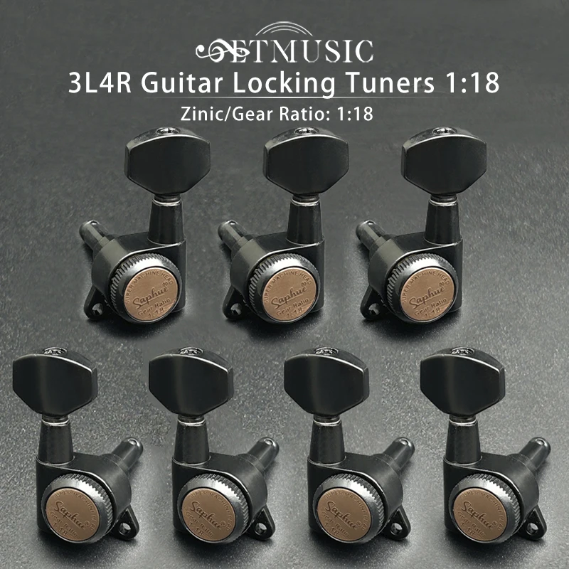 3L4R SAPHUE Guitar Locking Tuners 1:18 Lock String Machine Head with Hexagonal Handle Replacement for Electric Folk Acoustic
3L4R SAPHUE Guitar Locking Tuners 1:18 Lock String Machine Head with Hexagonal Handle Replacement for Electric Folk Acoustic
