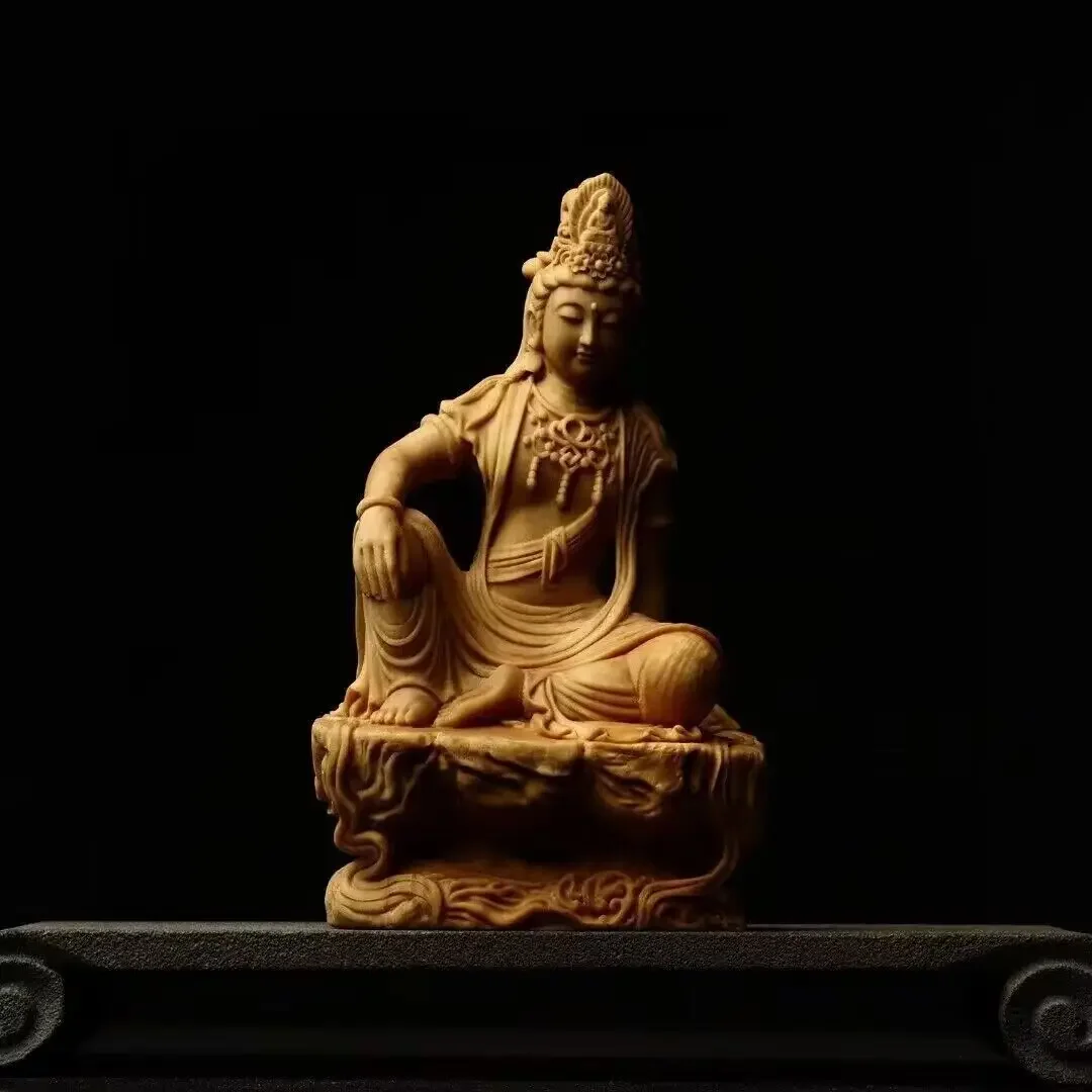 Chinese Boxwood Wood Hand Carving Kwan-yin Guanyin Statue Boxwood
Chinese Boxwood Wood Hand Carving Kwan-yin Guanyin Statue Boxwood