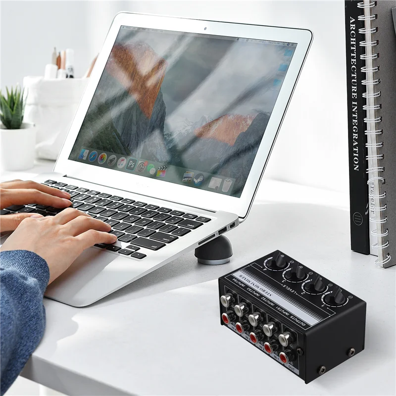 【Superdeals】Mini Stereo Audio Mixer 4-Channel Passive Mixer Portable Audio Mixer Lotus Socket Input For Live Studio CD Players
【Superdeals】Mini Stereo Audio Mixer 4-Channel Passive Mixer Portable Audio Mixer Lotus Socket Input For Live Studio CD Players