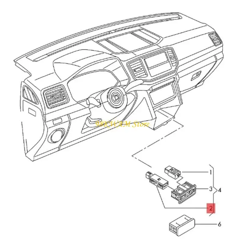 Дополнительный порт подключения USB для быстрой установки, 68 мкФ, идеально подходит для длительных поездок 5Q0035726EVW
Дополнительный порт подключения USB для быстрой установки, 68 мкФ, идеально подходит для длительных поездок 5Q0035726EVW