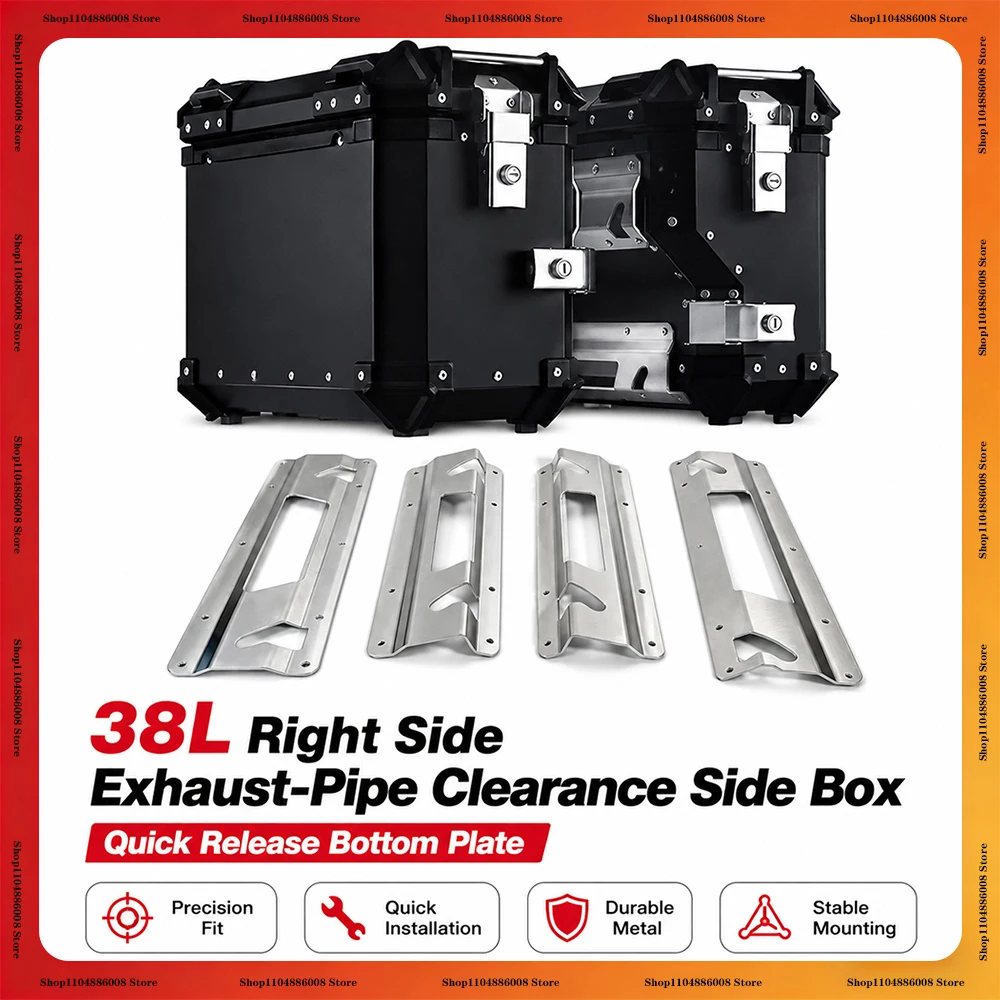 38L Right Side Exhaust Side Box Quick Disassembly Bottom Plate For BMW Yamaha Kawasaki Suzuki Harley Motorcycle Side Box Groove
38L Right Side Exhaust Side Box Quick Disassembly Bottom Plate For BMW Yamaha Kawasaki Suzuki Harley Motorcycle Side Box Groove