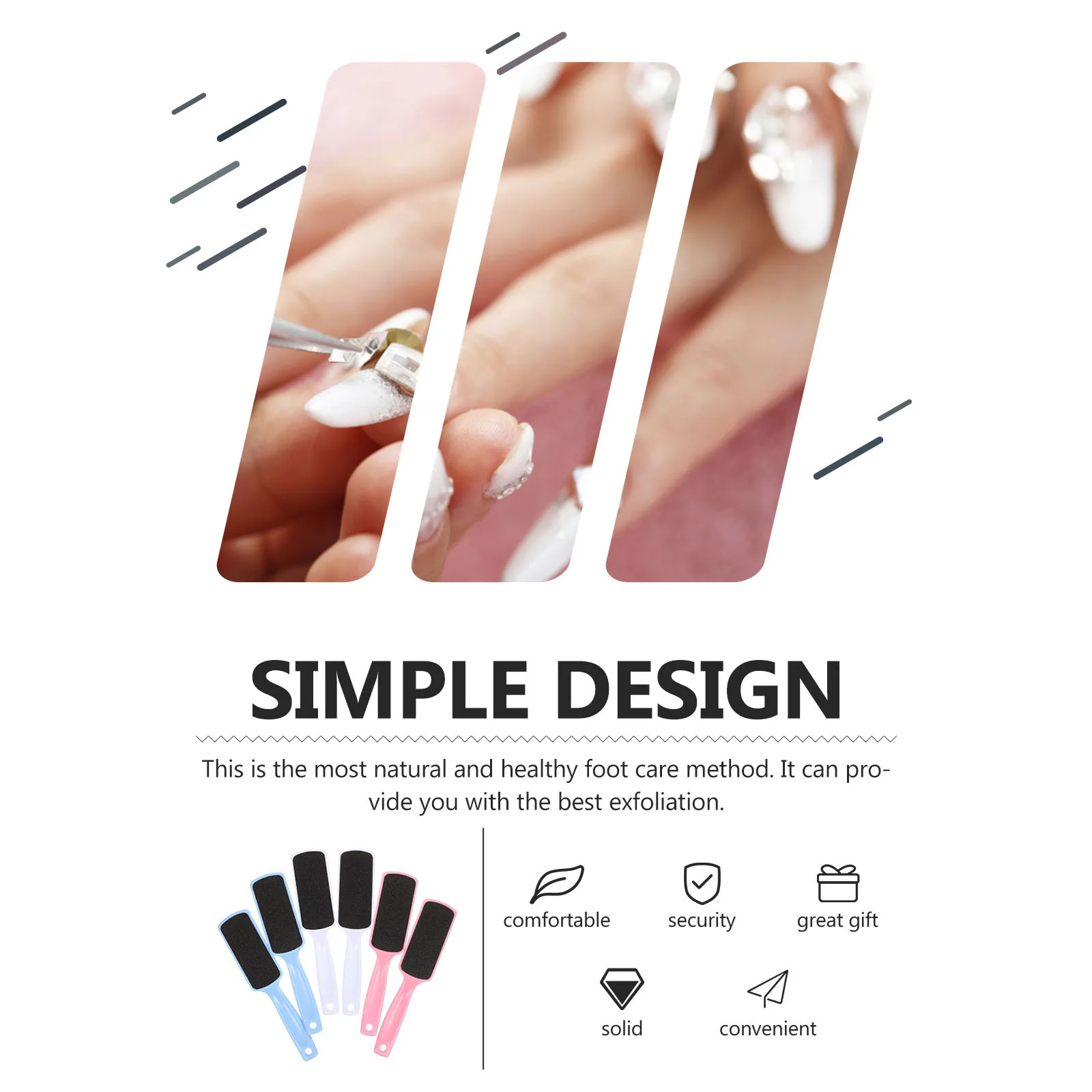 6Pcs Double-Sided Foot File Tool for Dead Skin Removal Ergonomic Handheld Pedicure Rasp Callus Remover Smooth Baby-Soft Feet
6Pcs Double-Sided Foot File Tool for Dead Skin Removal Ergonomic Handheld Pedicure Rasp Callus Remover Smooth Baby-Soft Feet