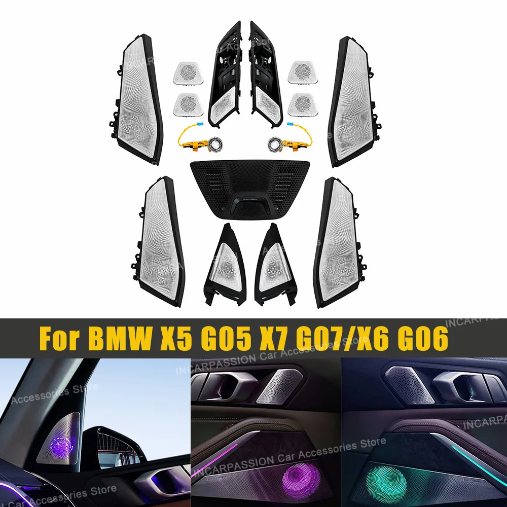 LED Ambient Light Cover Luminous Speaker Grille for BMW G05 G07 G06, New X5 X7 X6 Series, Speaker Cover Upgrade Kit
LED Ambient Light Cover Luminous Speaker Grille for BMW G05 G07 G06, New X5 X7 X6 Series, Speaker Cover Upgrade Kit
