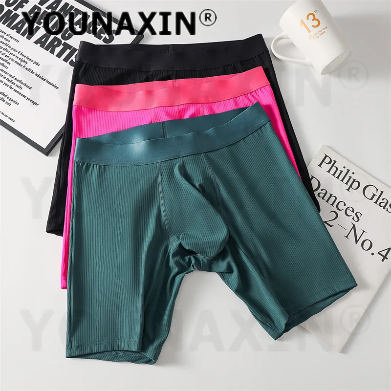 5 Pieces Men's Ice Silk Athletic Boxer Briefs – Anti-Chafing Breathable Long Leg Underwear For Running & Daily Comfort M-2XL
5 Pieces Men's Ice Silk Athletic Boxer Briefs – Anti-Chafing Breathable Long Leg Underwear For Running & Daily Comfort M-2XL