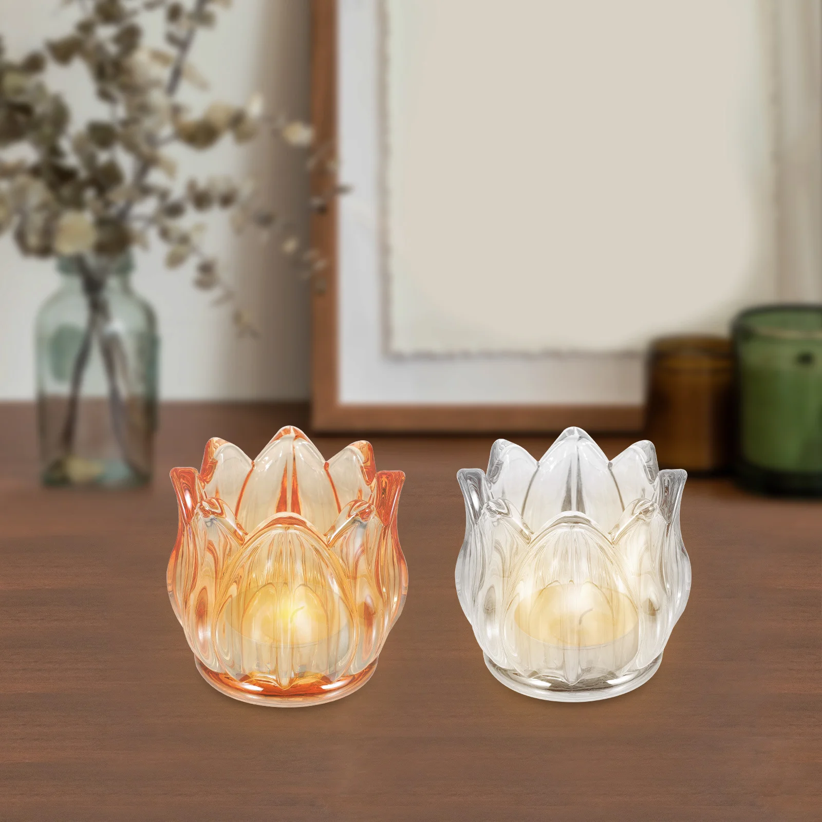 2Pcs Glass Tulip Holder Wedding Table Centerpiece Decorative Stands Romantic Candlelight Dinner Party
2Pcs Glass Tulip Holder Wedding Table Centerpiece Decorative Stands Romantic Candlelight Dinner Party