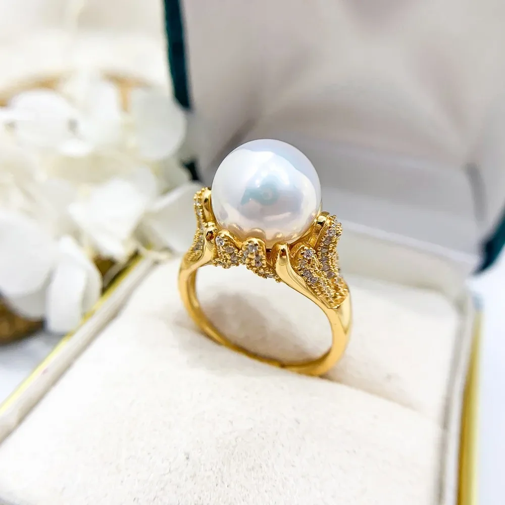 DIY Pearl Ring Accessories S925 Sterling Silver Ring Empty Holder Fashion Gold Silver Jewelry Fit 11-13mm Round Z453
DIY Pearl Ring Accessories S925 Sterling Silver Ring Empty Holder Fashion Gold Silver Jewelry Fit 11-13mm Round Z453