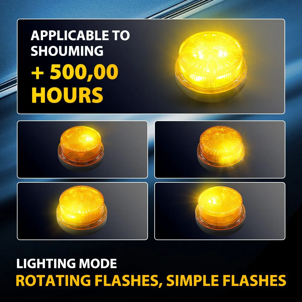 12-24V Amber Strobe Lights Flashing Warning Lamp For Car Emergency Traffice Truck Loader Tractor Rotating Warning Light 2Pcs
12-24V Amber Strobe Lights Flashing Warning Lamp For Car Emergency Traffice Truck Loader Tractor Rotating Warning Light 2Pcs