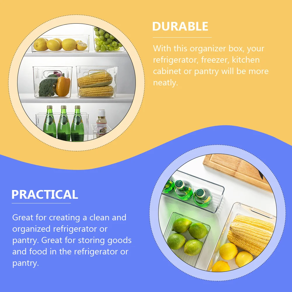 Clear Refrigerator Food Box Plastic Organizer for Fruits Vegetables Kitchen Pantry Cupboard Drawer Storage
Clear Refrigerator Food Box Plastic Organizer for Fruits Vegetables Kitchen Pantry Cupboard Drawer Storage