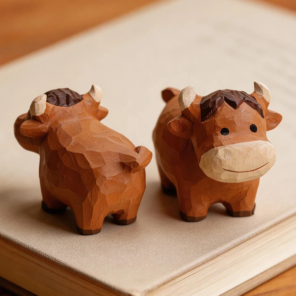 Cute Hand Carved Wooden Ox Figurine Cattle Statue Zodiac Ox Animal Dairy Cattle Ornament Home Desk Decor Farm Gift Shelf
Cute Hand Carved Wooden Ox Figurine Cattle Statue Zodiac Ox Animal Dairy Cattle Ornament Home Desk Decor Farm Gift Shelf