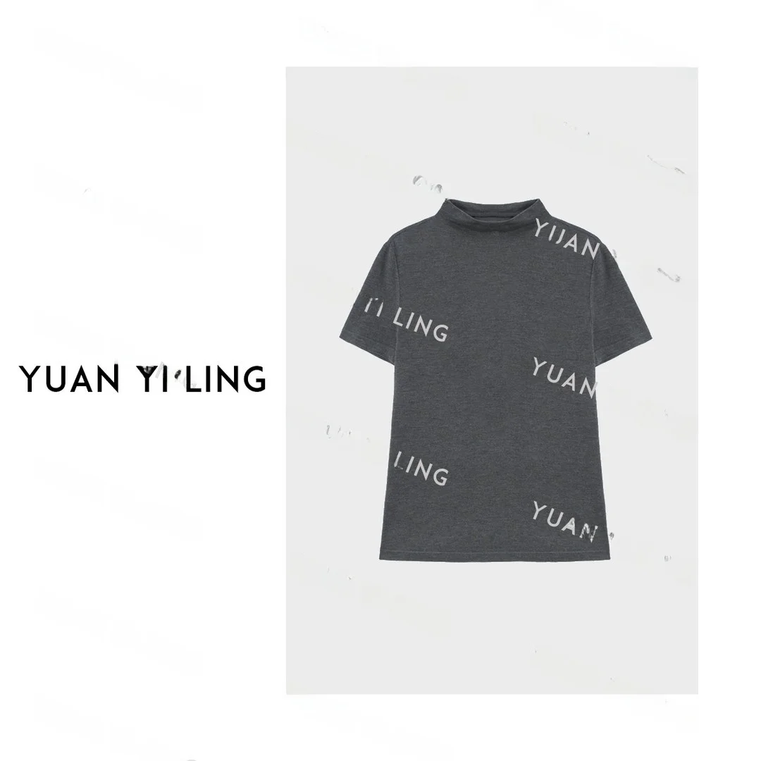 Yuan Yiling Naked T Short Sleeve High Collar Silk Top Deep Grey Minimalist Versatile Fashion Summer Style Women's Hanfu
Yuan Yiling Naked T Short Sleeve High Collar Silk Top Deep Grey Minimalist Versatile Fashion Summer Style Women's Hanfu