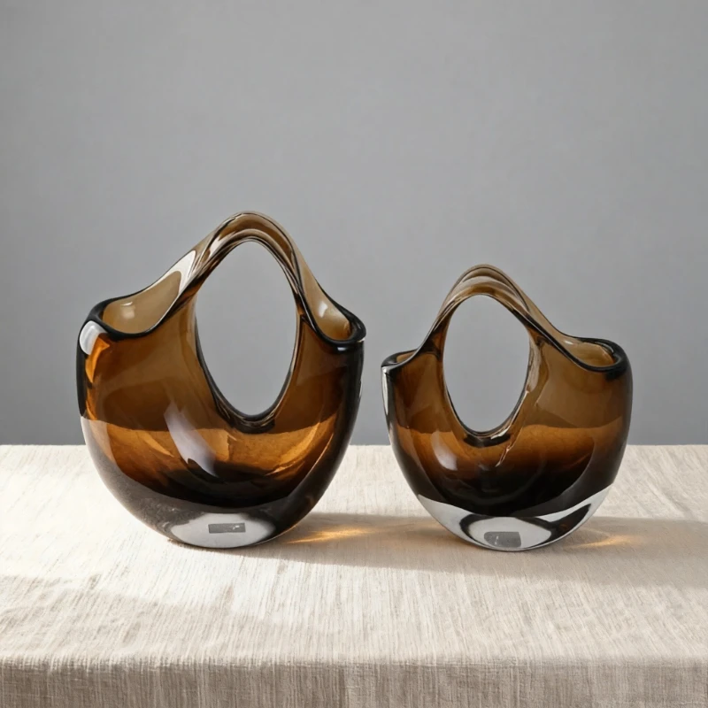 Retro Glass Vase Amber Gradient Flower Vase Handmade Art Decorative Vase for Living Room Table Centerpiece Ornament Gift Idea
Retro Glass Vase Amber Gradient Flower Vase Handmade Art Decorative Vase for Living Room Table Centerpiece Ornament Gift Idea