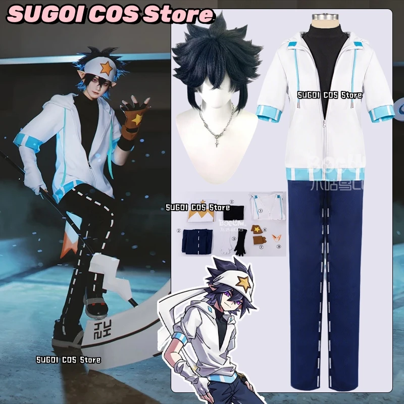Anime Aotu World Ray Cosplay Costume Jacket Undergarment Trousers Bandana Set Anime Ray Role-playing Wig Shoe Suits Suits s-2xl
Anime Aotu World Ray Cosplay Costume Jacket Undergarment Trousers Bandana Set Anime Ray Role-playing Wig Shoe Suits Suits s-2xl