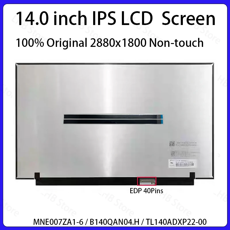 14" LCD Screen B140QAN04.H MNE007ZA1-6 TL140ADXP22-00 For Lenovo IdeaPad Pro 5 14AHP9 14IMH9 14IRH8 14APH8 14ARP8 Display Panel
14" LCD Screen B140QAN04.H MNE007ZA1-6 TL140ADXP22-00 For Lenovo IdeaPad Pro 5 14AHP9 14IMH9 14IRH8 14APH8 14ARP8 Display Panel