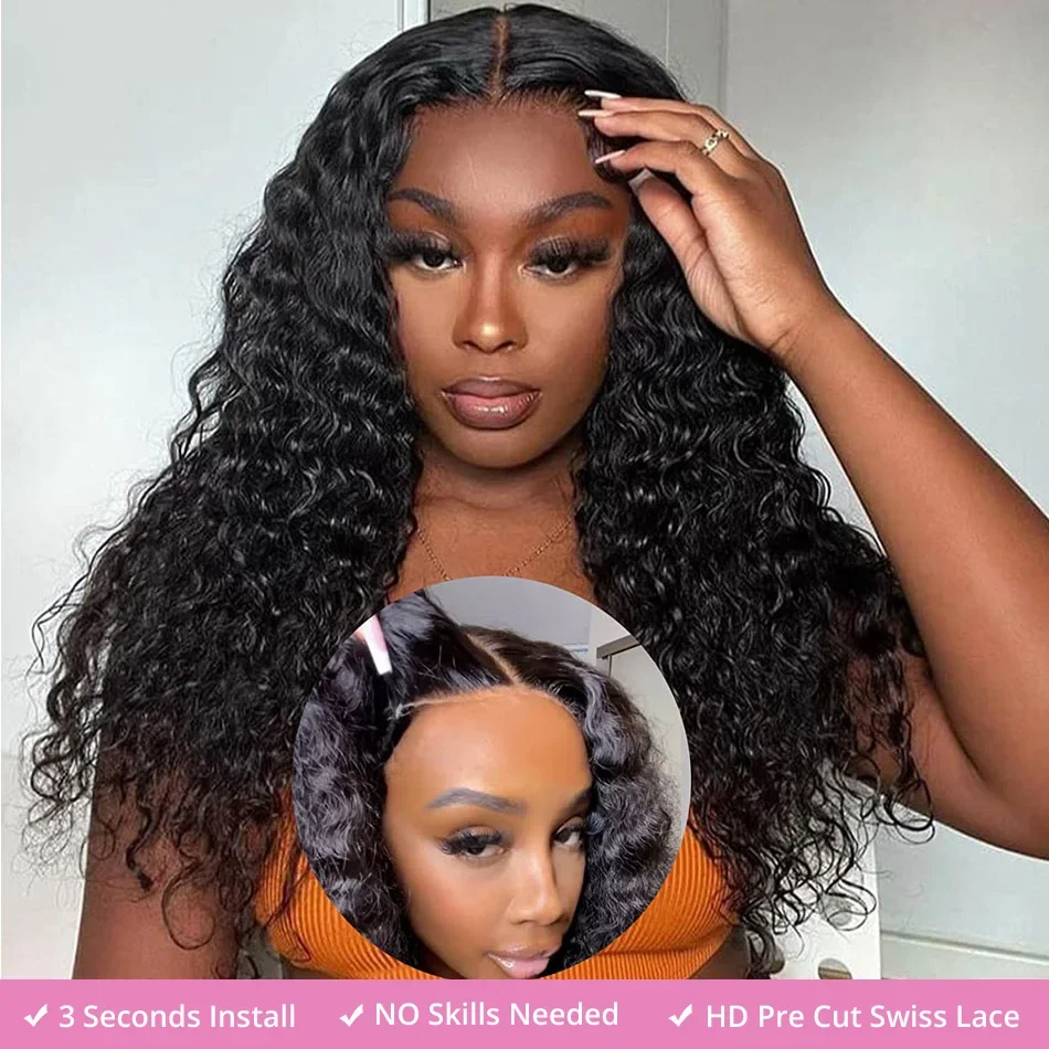 Glueless Deep Wave Wigs Ready to Wear Lace Clousure Wig Human Hair Pre Plucked Ready To Wear Glueless Wigs Human Hair Deep Wave No Glue 5x5 Lace Closure Wig Pre Cut Curly Water Wave
Glueless Deep Wave Wigs Ready to Wear Lace Clousure Wig Human Hair Pre Plucked Ready To Wear Glueless Wigs Human Hair Deep Wave No Glue 5x5 Lace Closure Wig Pre Cut Curly Water Wave