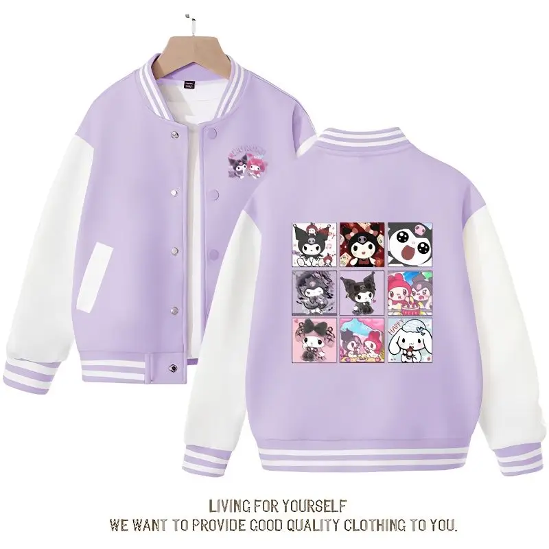 Sanrio Kawaii аниме Kuromi вышитая куртка пальто милая мультяшная бейсбольная форма пара повседневная универсальная куртка топ подарок
Sanrio Kawaii аниме Kuromi вышитая куртка пальто милая мультяшная бейсбольная форма пара повседневная универсальная куртка топ подарок