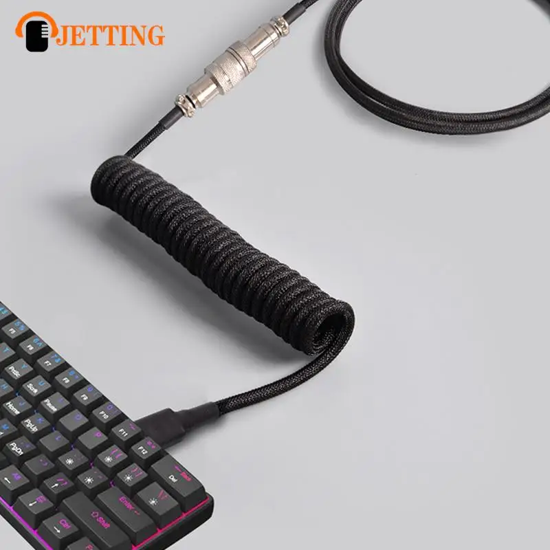 Mechanical Keyboard Coiled Cable Wire Type C Custom Usb Port Cable Aviator Coiling Cable For Gaming Keyboard Accessories 1.5m
Mechanical Keyboard Coiled Cable Wire Type C Custom Usb Port Cable Aviator Coiling Cable For Gaming Keyboard Accessories 1.5m