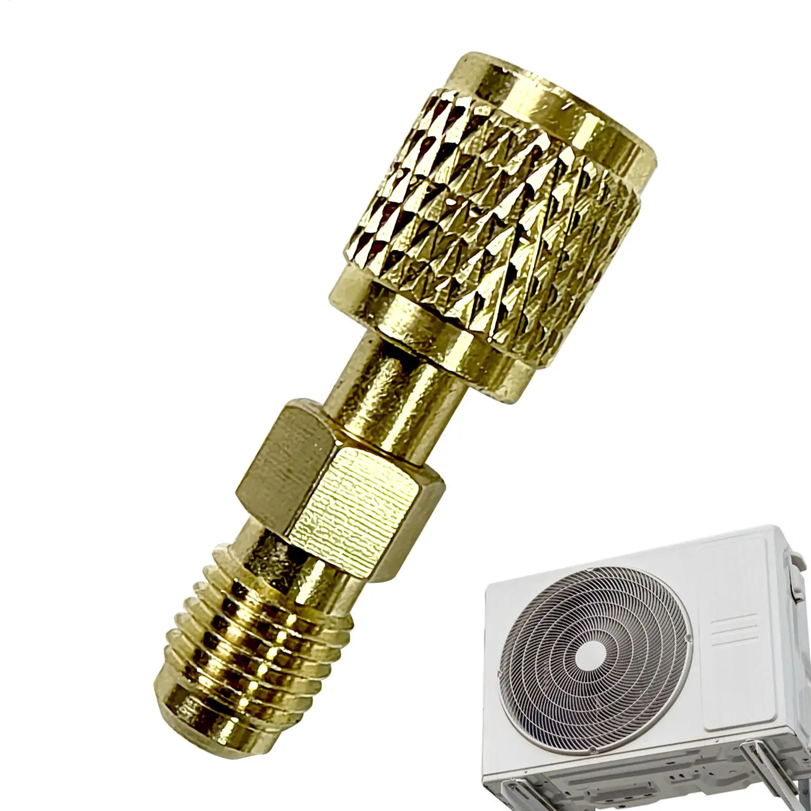 Refrigerant Tank Fitting Adapter Vacuum Pump Port Connection Adapter Reverse Thread Fitting 1/4 Inch Connector For HVAC Charging
Refrigerant Tank Fitting Adapter Vacuum Pump Port Connection Adapter Reverse Thread Fitting 1/4 Inch Connector For HVAC Charging