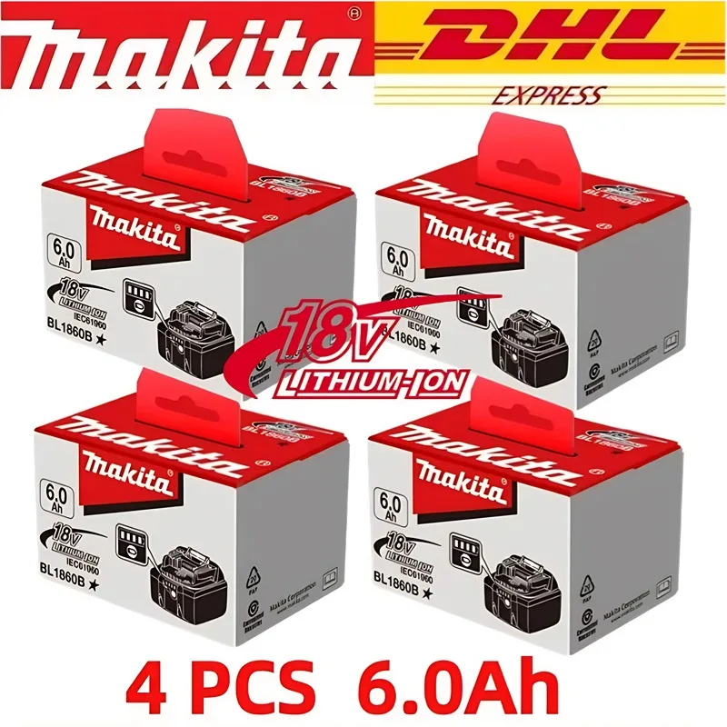 100% Original Makita 6.0Ah Battery Makita 18V Rechargeable Battery for BL1830B BL1850B BL1850 BL1840 BL1860 Makita Tool Battery
100% Original Makita 6.0Ah Battery Makita 18V Rechargeable Battery for BL1830B BL1850B BL1850 BL1840 BL1860 Makita Tool Battery