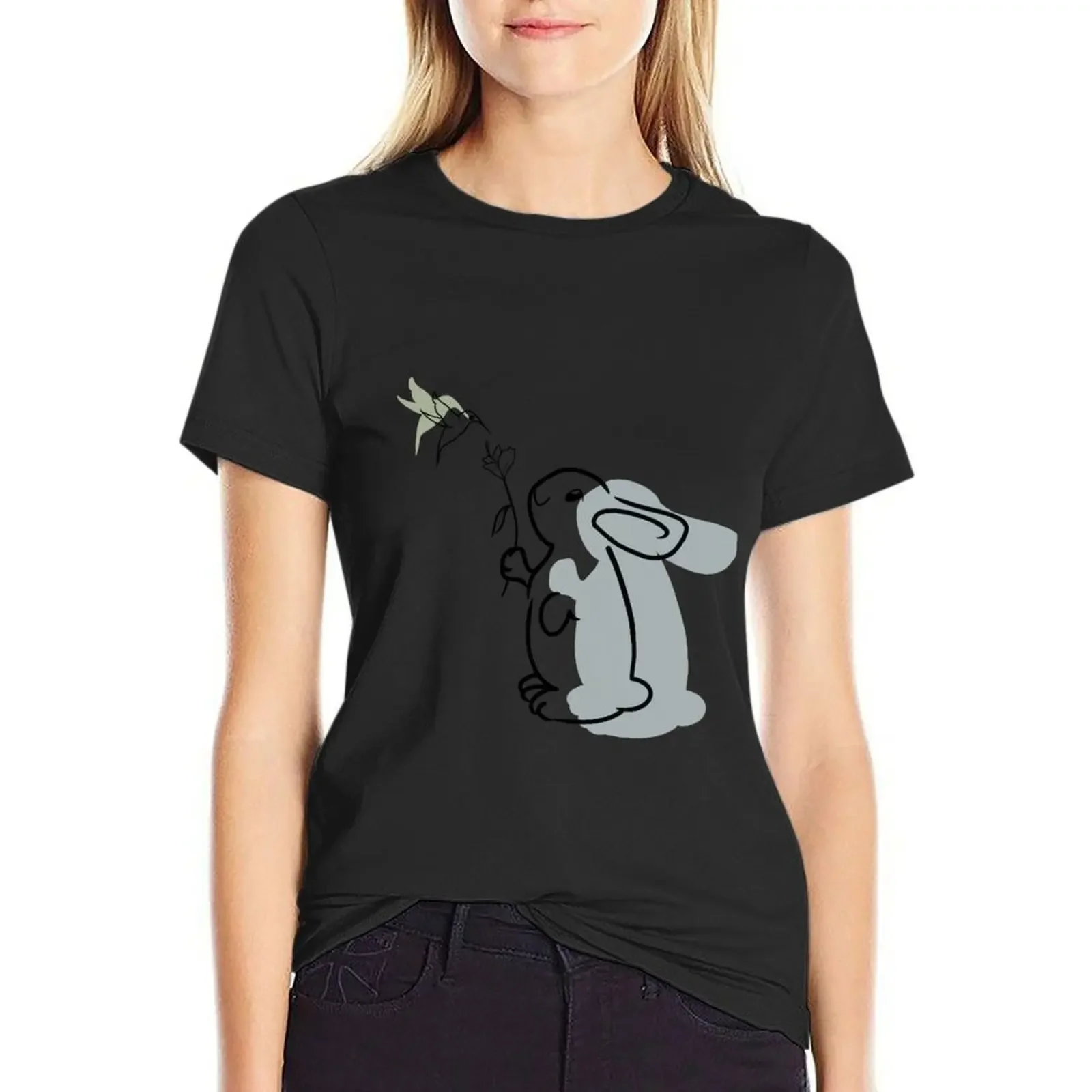 The rabbit and the colibri T-Shirt vintage sweat Short sleeve tee clothes for woman
The rabbit and the colibri T-Shirt vintage sweat Short sleeve tee clothes for woman
