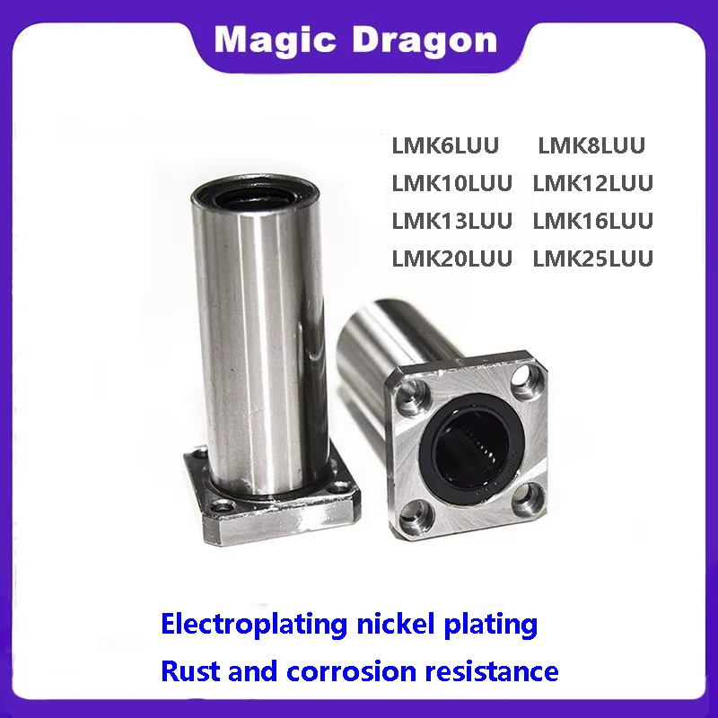 Square Flange Extended Linear Motion Bearing LMK Series LMK6LUU LMK8LUU LMK10LUU LMK12LUU LM13 LMK16LUU LMK20LUU Rust Prevention
Square Flange Extended Linear Motion Bearing LMK Series LMK6LUU LMK8LUU LMK10LUU LMK12LUU LM13 LMK16LUU LMK20LUU Rust Prevention