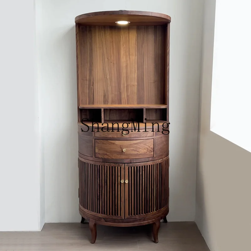 HJ Buddhist shrine offering altar modern light luxury small walnut living room sundries solid wood locker
HJ Buddhist shrine offering altar modern light luxury small walnut living room sundries solid wood locker