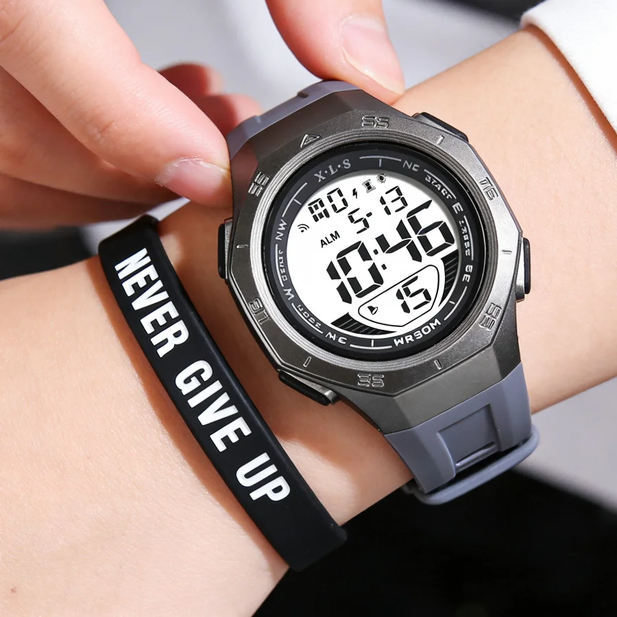 Fashion Men's Watch Waterproof LED Digital Wristwatches Stopwatch Alarm Clock Luminous Sport Electronic Watches for Man Teens
Fashion Men's Watch Waterproof LED Digital Wristwatches Stopwatch Alarm Clock Luminous Sport Electronic Watches for Man Teens