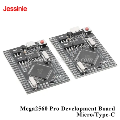 Mega2560 MEGA 2560 Pro Development Board Core Board ATmega2560-16AU Mega USB CH340G Driver Micro/Type-C USB Port for Arduino