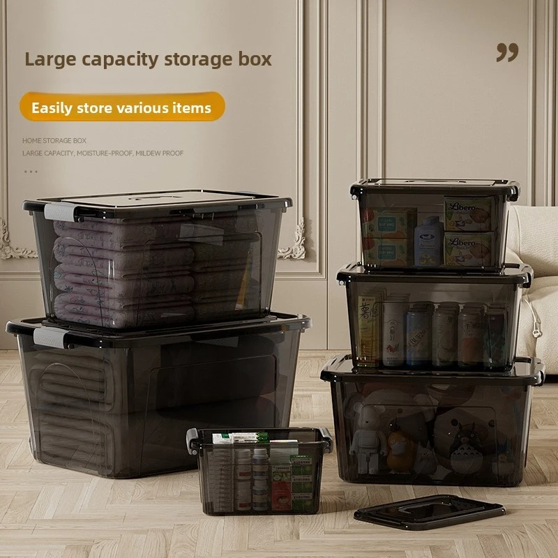 26New model storage box, thickenedPPTransparent, enlarged, sealed, snap-lock storage box for quilts, clothes, and miscellaneous
26New model storage box, thickenedPPTransparent, enlarged, sealed, snap-lock storage box for quilts, clothes, and miscellaneous