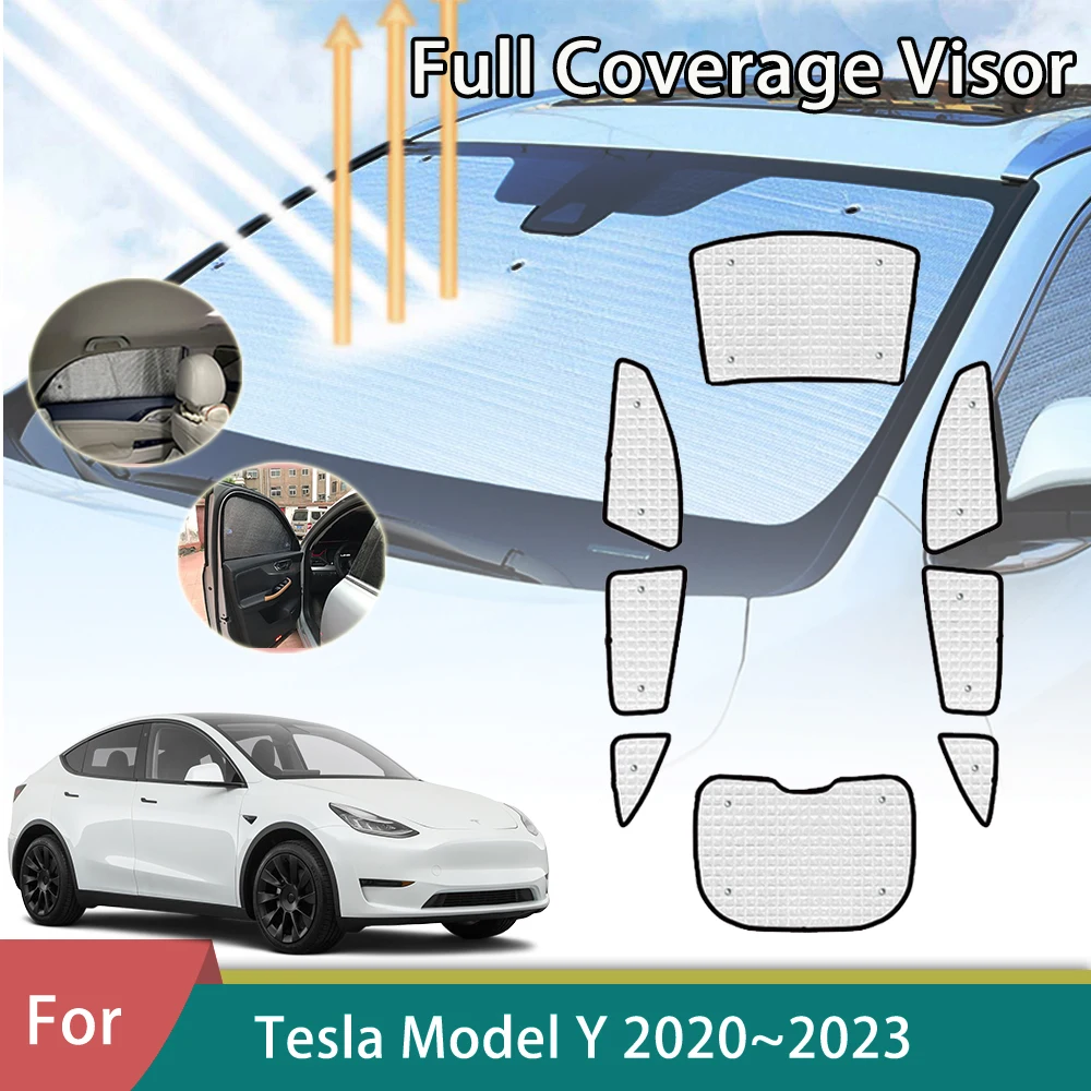 For Tesla Model Y 2020 2021 2022 2023 Car Full Coverage Sunshades Anti-UV Protect Window Sun Shade Visors Windshield Accessories
For Tesla Model Y 2020 2021 2022 2023 Car Full Coverage Sunshades Anti-UV Protect Window Sun Shade Visors Windshield Accessories