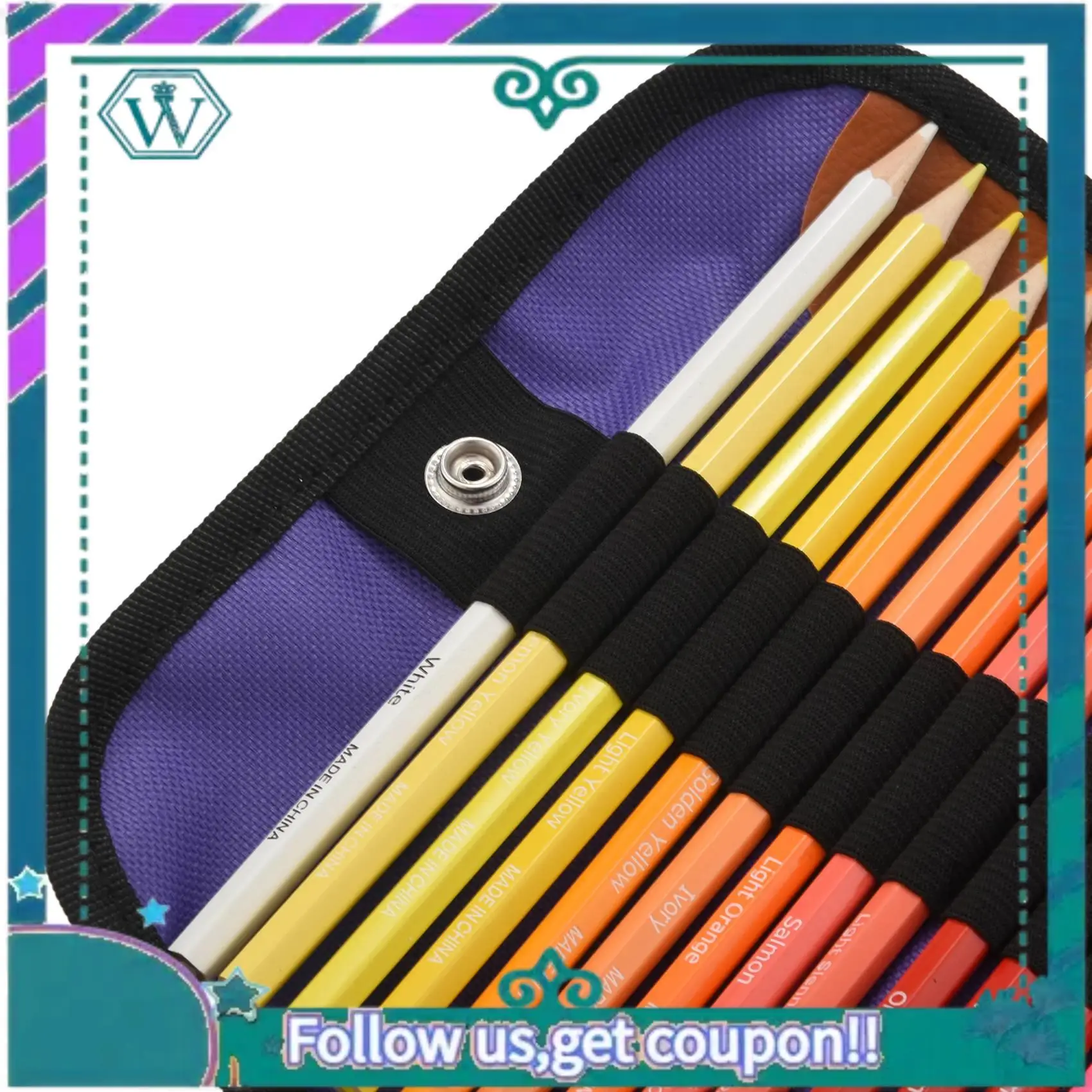 Модернизированный набор цветных карандашей из 50 предметов, художественные цветные карандаши, карандаши для рисования с портативной свернутой холщовой точилкой для искусства
Модернизированный набор цветных карандашей из 50 предметов, художественные цветные карандаши, карандаши для рисования с портативной свернутой холщовой точилкой для искусства