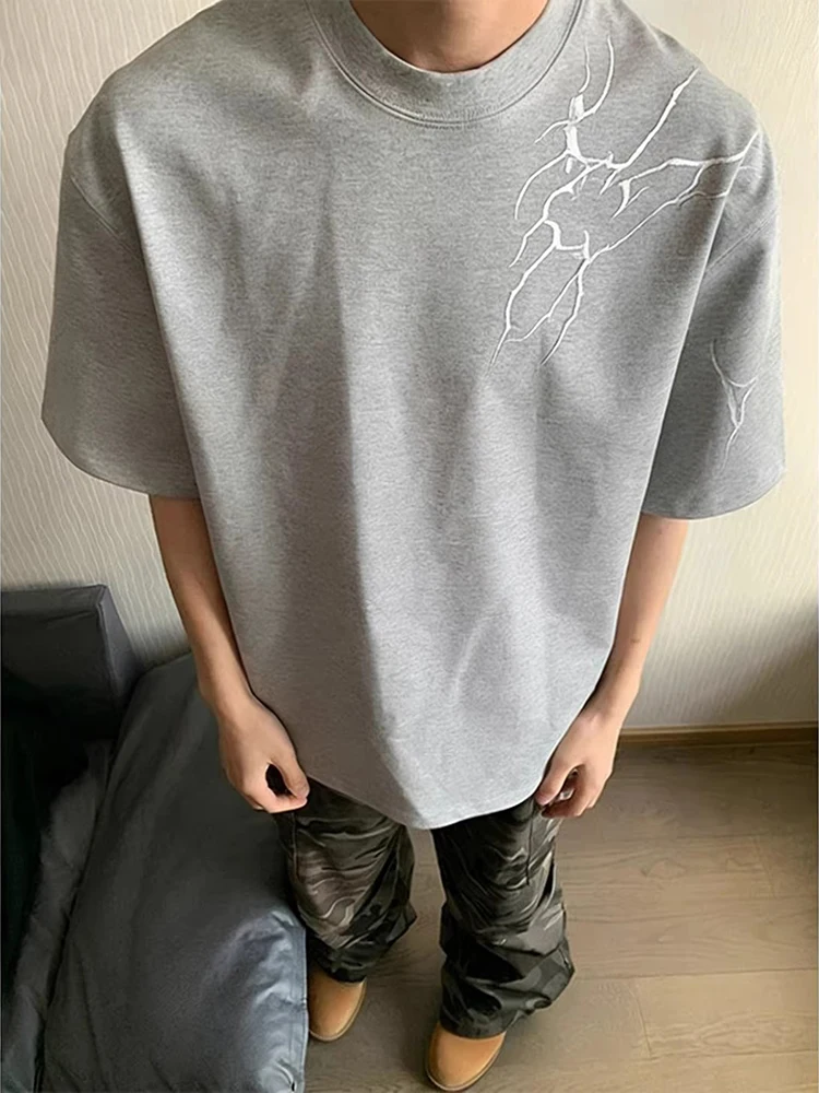 Light ey Thunder Pattern Embroidery ort Sve Men's T-irt American Sle Summer Design Heavyweight oulder Length ...
Light ey Thunder Pattern Embroidery ort Sve Men's T-irt American Sle Summer Design Heavyweight oulder Length ...