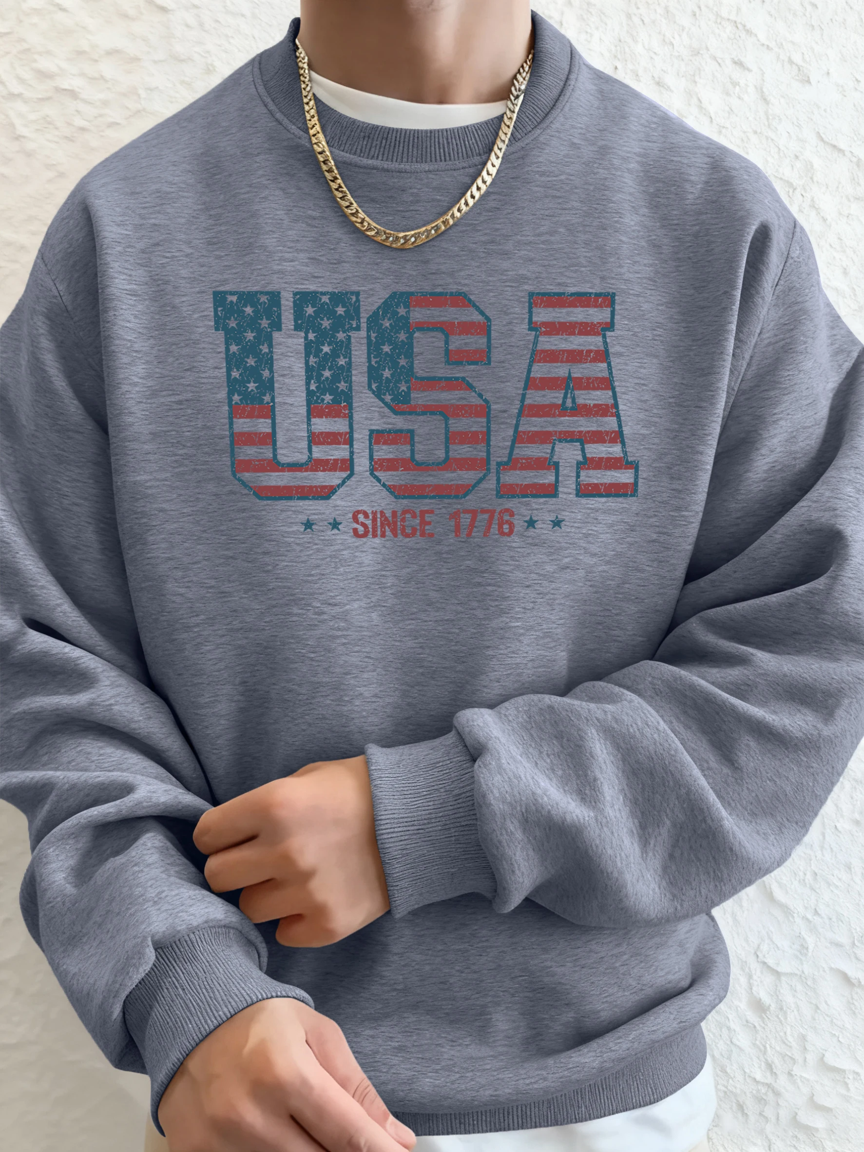 Creative Usa Since 1776 Letter Pattern Mens Hoody Pocket Comfortable Hoodies Street Oversized Pullover Sport Loose Sportswear
Creative Usa Since 1776 Letter Pattern Mens Hoody Pocket Comfortable Hoodies Street Oversized Pullover Sport Loose Sportswear