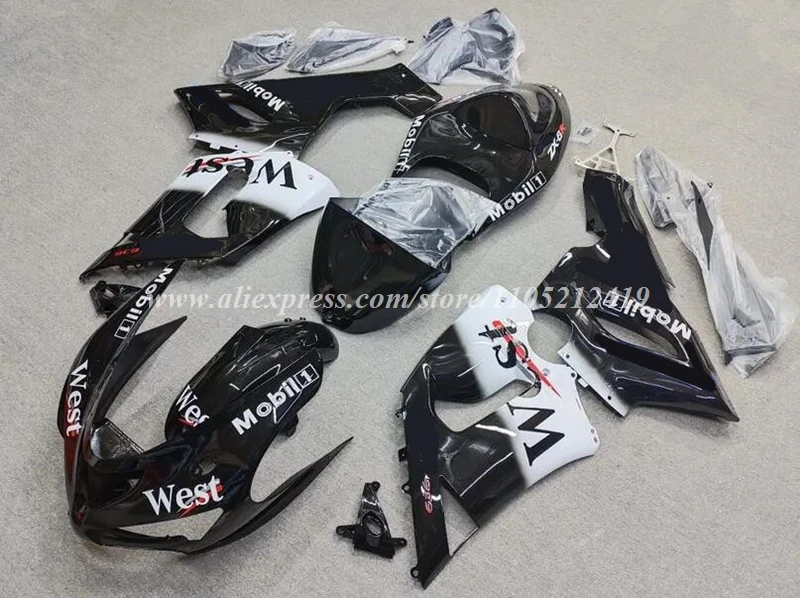 4Gifts New ABS Motorcycle Fairings Kit Fit For KAWASAKI ZX-6R 2005 2006 05 06 Bodywork Set Custom Black White West
4Gifts New ABS Motorcycle Fairings Kit Fit For KAWASAKI ZX-6R 2005 2006 05 06 Bodywork Set Custom Black White West