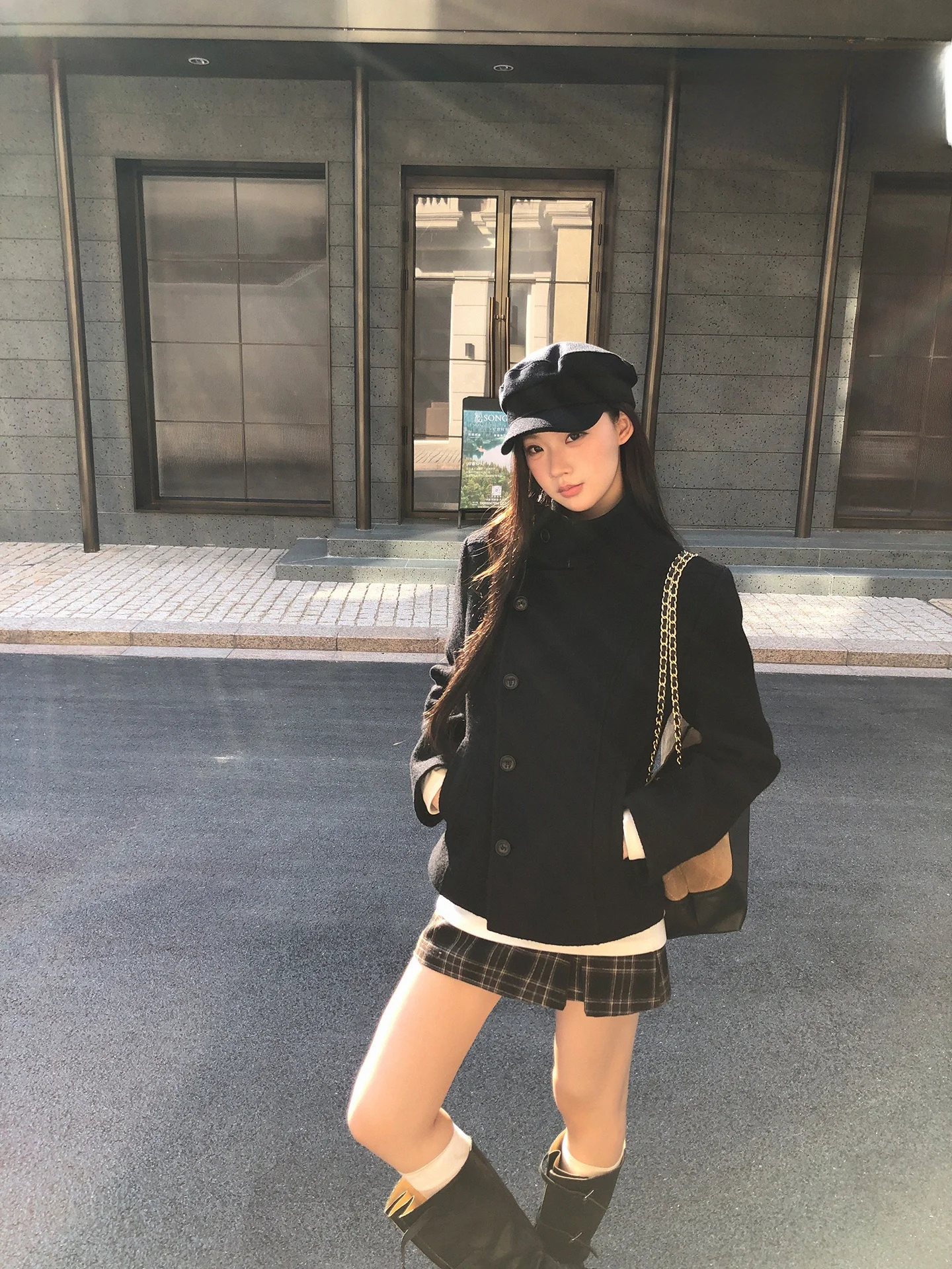 G Sle Woolen Coat Women's ort Warm Autumn Winter Bla Tweed Small Size Friendly Faionable Outerwear Straight Cut
G Sle Woolen Coat Women's ort Warm Autumn Winter Bla Tweed Small Size Friendly Faionable Outerwear Straight Cut