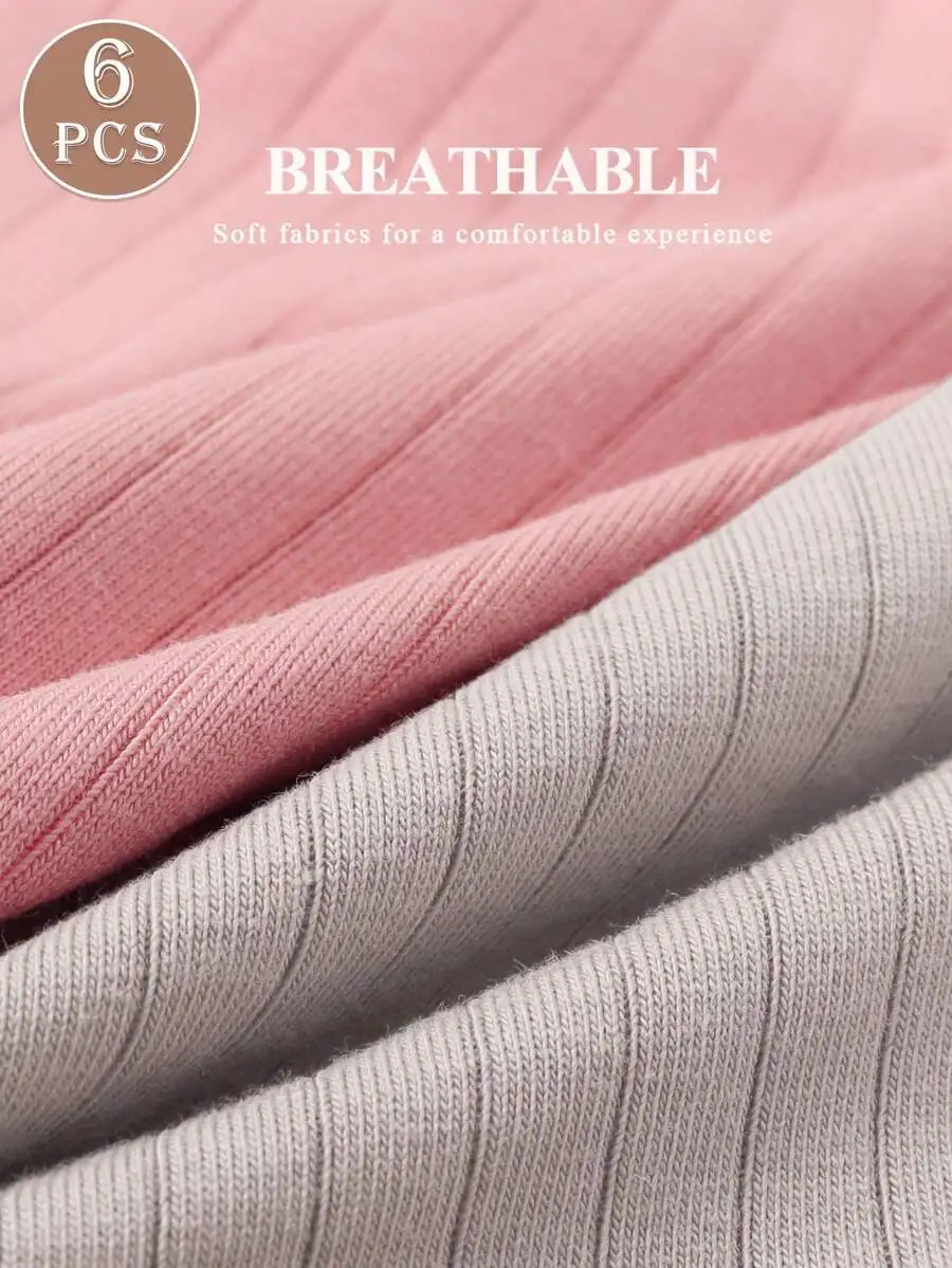 6 Pcs Women High Waist Soft Cotton Breathable Underwear Briefs
6 Pcs Women High Waist Soft Cotton Breathable Underwear Briefs