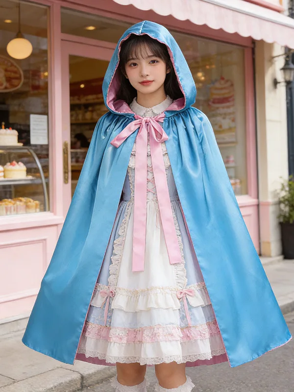 Halloween Double-Sided Princess Cloak Ice And Snow Adventure Role-Playing Cosplay with Hood Versatile Wear as Shoulder Shawl
Halloween Double-Sided Princess Cloak Ice And Snow Adventure Role-Playing Cosplay with Hood Versatile Wear as Shoulder Shawl