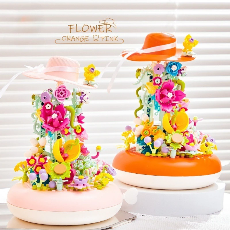MOC Rotating Music Gift Flower Box Building Blocks Set Classic Musical Plant Instrument Decor Toys Children Adult Birthday Gifts
MOC Rotating Music Gift Flower Box Building Blocks Set Classic Musical Plant Instrument Decor Toys Children Adult Birthday Gifts
