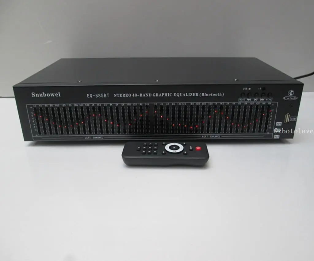 Top Quality Engineering Edition Remote 40 Band Stereo EQ Bluetooth USB Professional home KTV Equalizer Dual 20 Band
Top Quality Engineering Edition Remote 40 Band Stereo EQ Bluetooth USB Professional home KTV Equalizer Dual 20 Band
