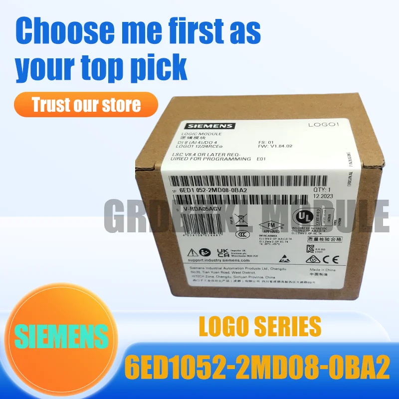 New original SIEMENS 6ED1052-2MD08-0BA2 logic module PLC programming controller