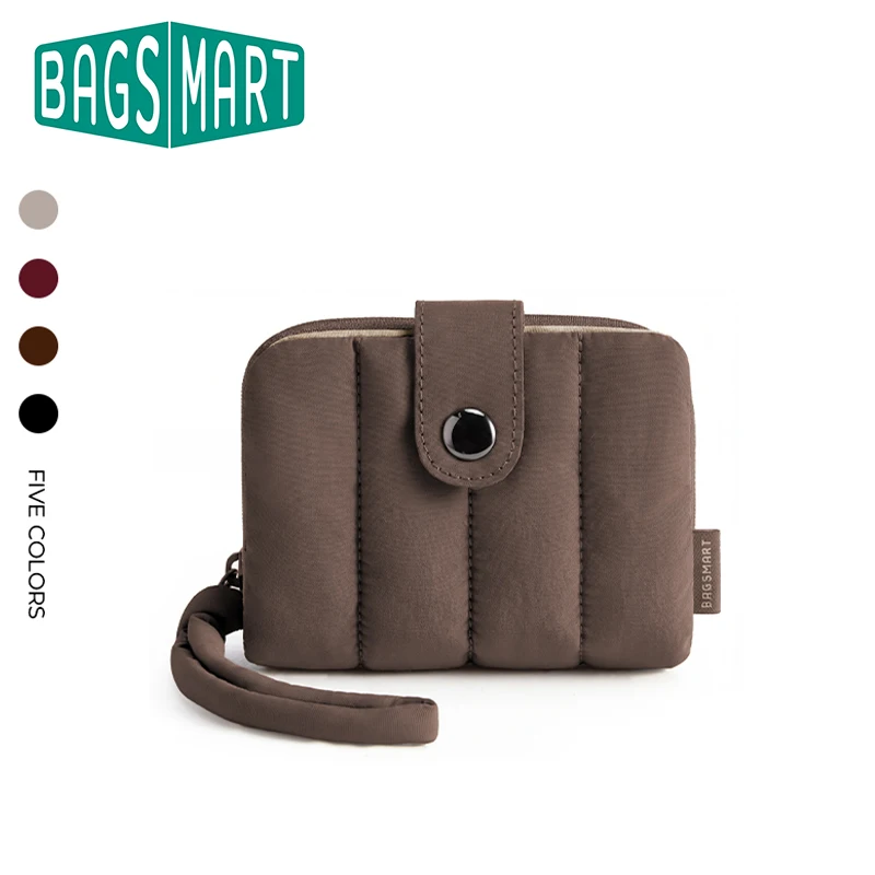 BAGSMART Women's Fashion Zipper Wallet Short Bifold Buckle Coin Purse Multi-slot Card Holder Handbag
BAGSMART Women's Fashion Zipper Wallet Short Bifold Buckle Coin Purse Multi-slot Card Holder Handbag