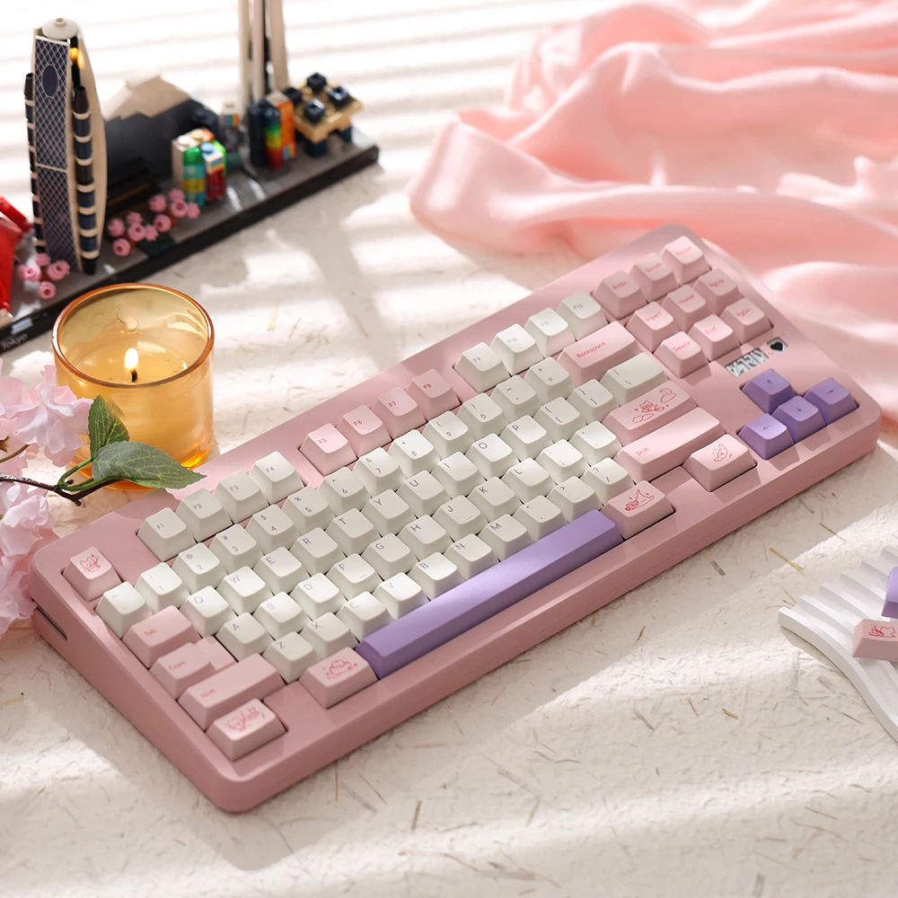 FBB Keycaps Magic Mimi PBT Key Caps Set PBT Dye for Mechanical Keyboards 60%, 75%, 80%, 96%, 100% Lay-out Gift for Girls Woman
FBB Keycaps Magic Mimi PBT Key Caps Set PBT Dye for Mechanical Keyboards 60%, 75%, 80%, 96%, 100% Lay-out Gift for Girls Woman